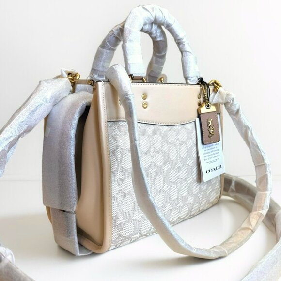 Coach Rogue Bag 25 In Signature Textile Jacquard With Gold Hardware - Picture 2 of 16